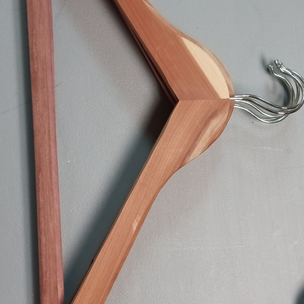 Six (6)cedar hangers
